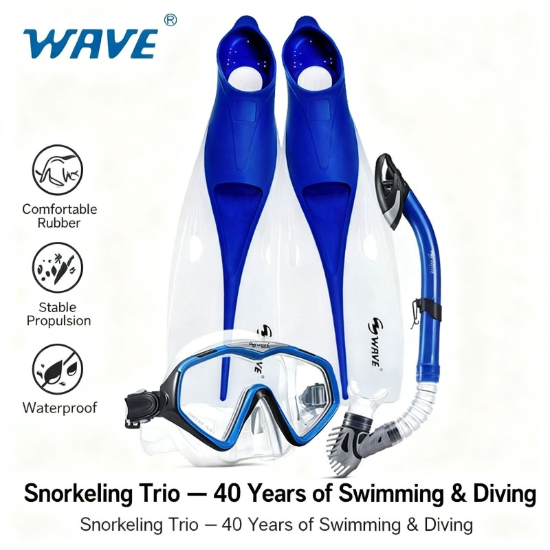 성인용 스노클링 세트 풀 드라이 스노클 롱 블레이드 핀 - Freediving Mask Set 리뷰 및 가격