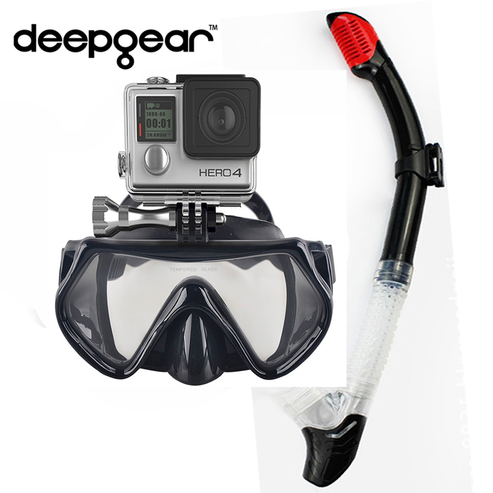 DEEPGEAR CAMAERA 스노클 세트 강화 스쿠버 - Freediving Mask Set 리뷰 및 가격