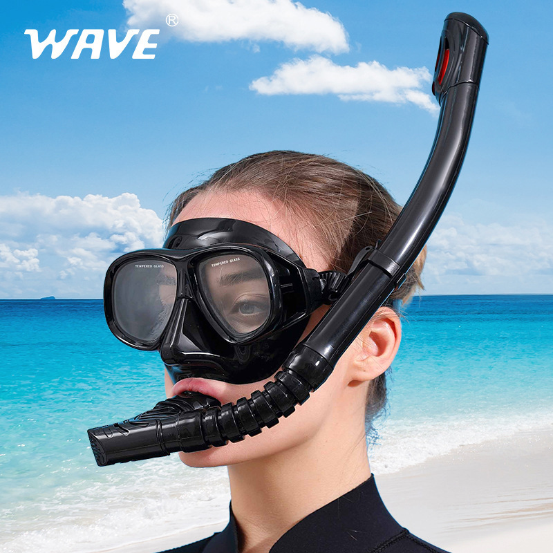웨이브 전문 스노클링 풀 세트, 실리콘 스노클 대형 프 - Freediving Mask Set 리뷰 및 가격