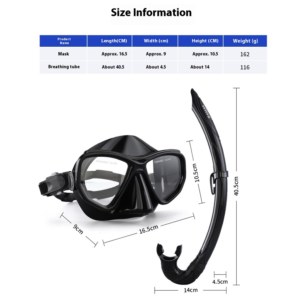 웨이브 품질 스노클링 유리 안경 마스크 다이빙 고글 세 - Freediving Mask Set 리뷰 및 가격